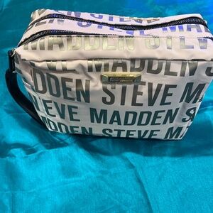 Steve Madden Double Zip Nylon XL Cosmetic Bag